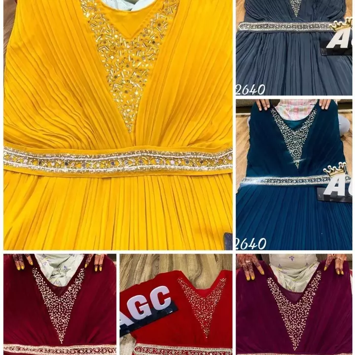 Western dress with khatli work uploaded by GS TRADERS on 1/17/2023