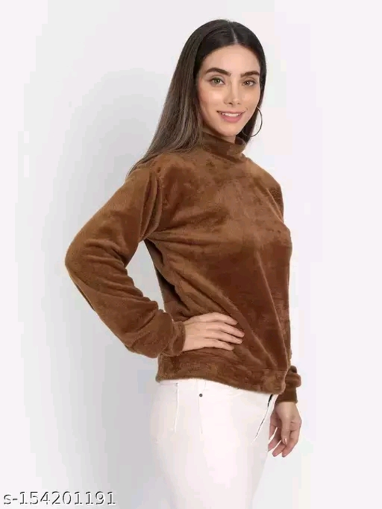 Stylish winter soft fur top uploaded by The classico official on 1/17/2023