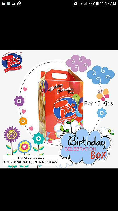 Birthday celebration box uploaded by business on 7/6/2020