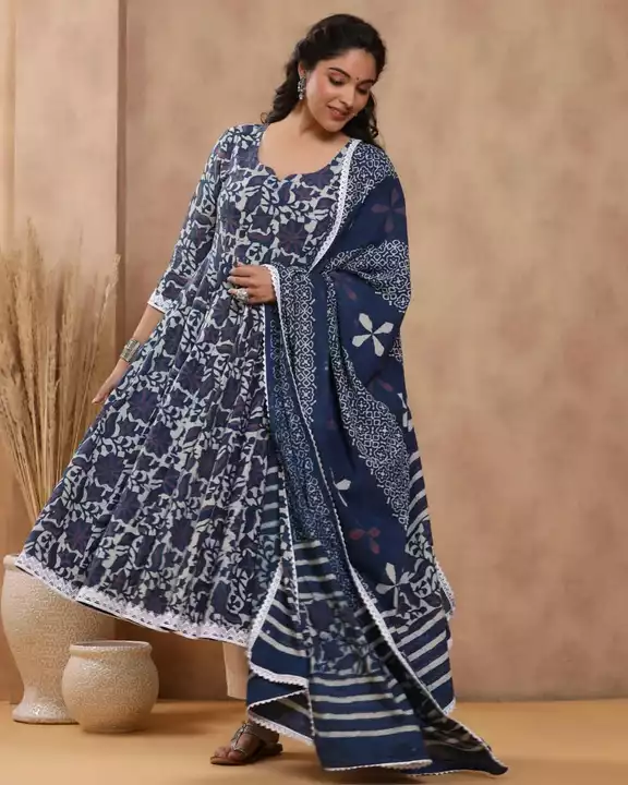 *New lounch 🥰🥰*

*Indigo print Love.......*
💙🤍💙🤍💙🤍💙🤍💙🤍
*Look stylish in our new beautifu uploaded by Julu art  on 1/18/2023