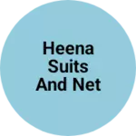 Business logo of Heena suits and net fabrics