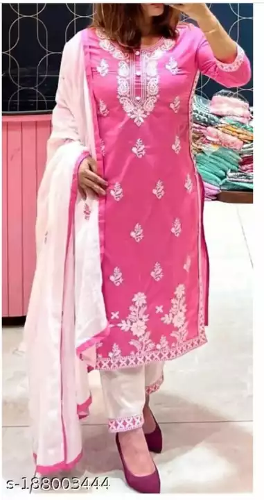 Kurti + Pant + Dupatta uploaded by H m online services on 1/18/2023