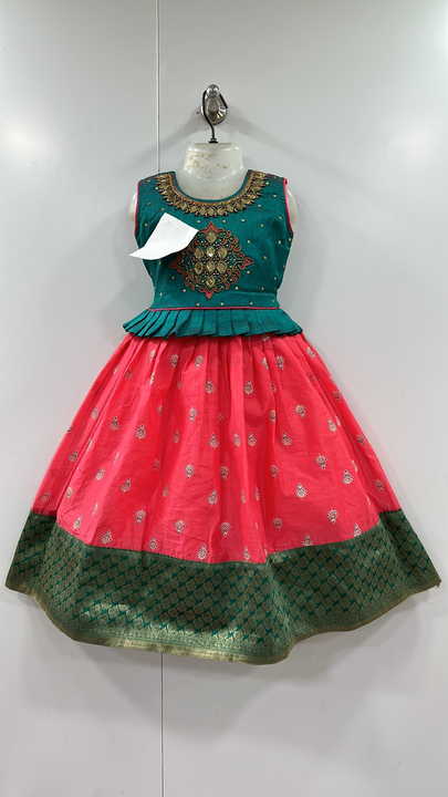 Product image with ID: pattu-border-gown-frocks-size-24-34-fine-fabric-best-price-77d60700