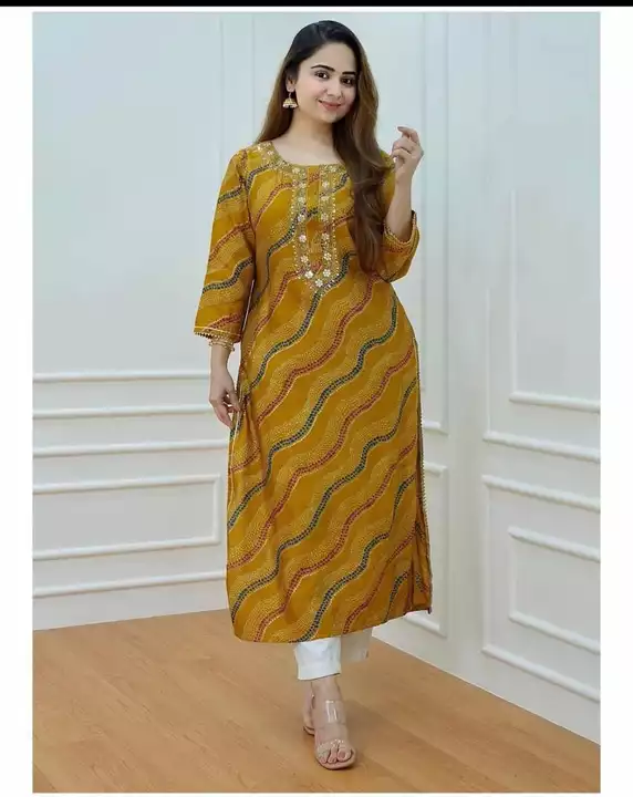 Women embroidered kurta pant set  uploaded by Aleexa Outlet on 1/18/2023
