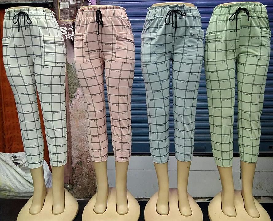 Checks ankle length pant uploaded by Aalishan Creation on 2/13/2021