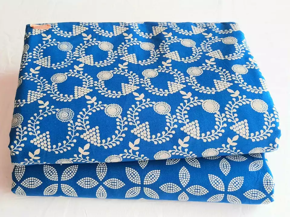 Hand block printed pure cotton mix match fabrics. uploaded by The print house  on 1/18/2023