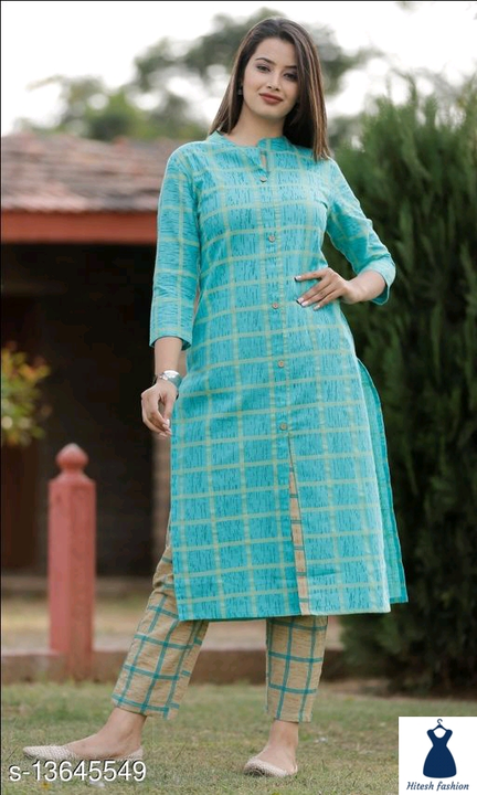 Cotton kurta with pant set uploaded by Swara fashion  on 1/18/2023