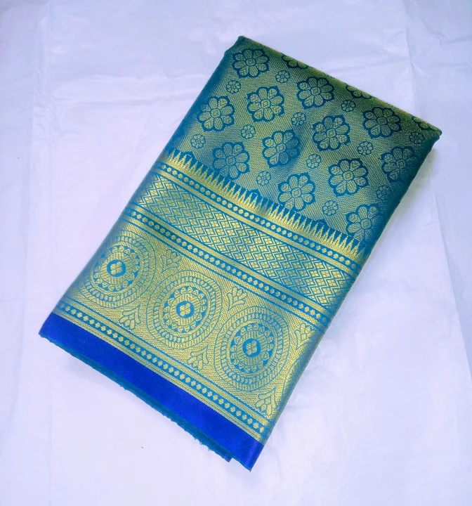Kanjeevaram Brocade soft silk saree uploaded by business on 1/18/2023