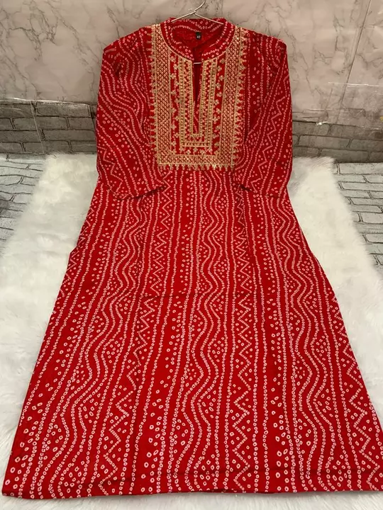 Post image https://chat.whatsapp.com/EyEQc4JPEbe7918UaNmnh4
Best quality Rayon Straight Kurtis with embroidery work on yoke 
Length - 44
Size - M to 5XL
Price - 230 only 
Contact- 9509117767