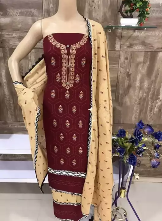 Post image New Lounch Cotton Dress Material At Wholesale Rate