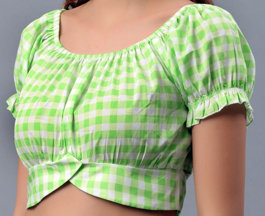Checked crop top uploaded by Deep Enterprise on 1/19/2023