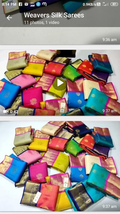 Kanchipuram soft silk sarees uploaded by business on 2/13/2021