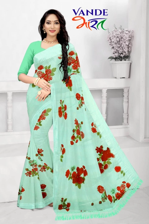 vande bhart cinon silk saree uploaded by business on 1/19/2023