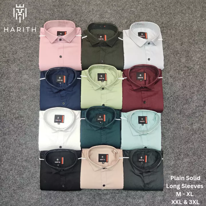 Big Size Plain Shirts by HARITH uploaded by Siddhi Garments on 5/31/2024