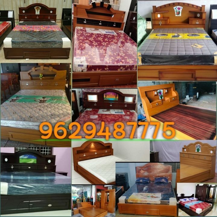 Post image . Furniture wholesale Shop 

Mahogany tree wood
MDF board 
 5 year warranty
Transport &amp; instalation 
 
6.25ku 5 adi =20000/-
6.25ku 6adi= 22000/- 
6ku 4 adi = 17000/-
 Spring mattress availabe 

 More details call  9629487775