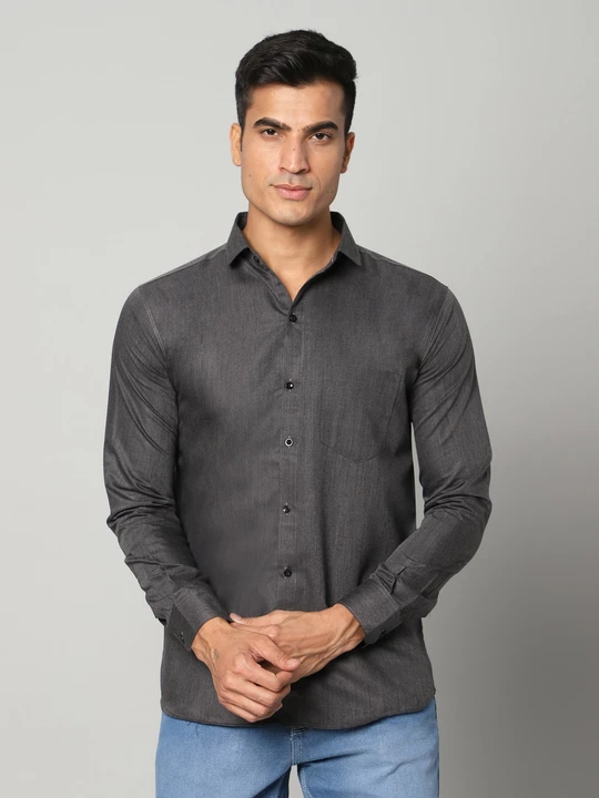 First-9 Mens Cotton Plain/Solid Shirts
(M-XL) uploaded by Aarav Collection on 1/19/2023