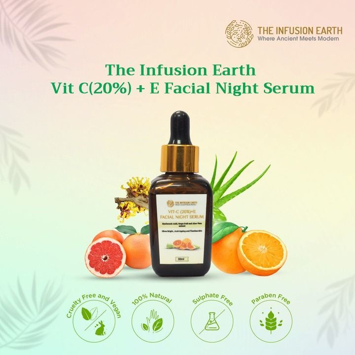 Vit-c(20%)+e facial night serum uploaded by business on 2/13/2021