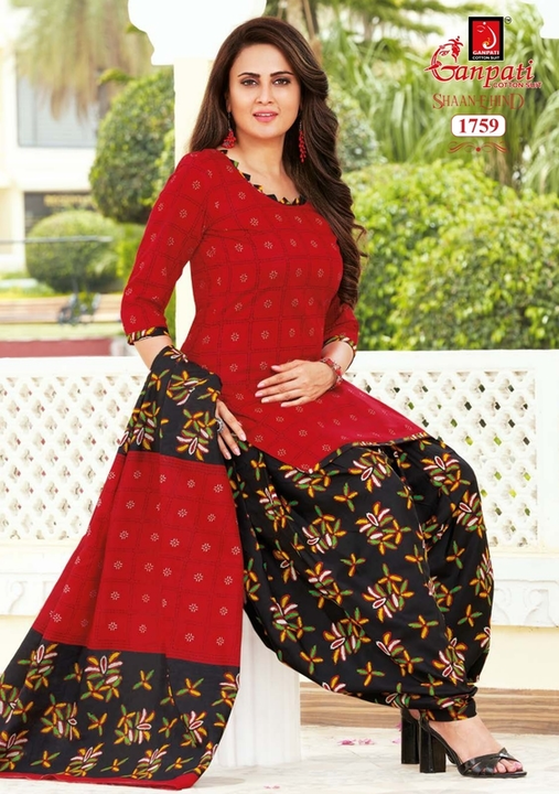 Product image of Ganpati jaipuri Unstitched cotton Suit dress Material , price: Rs. 450, ID: ganpati-jaipuri-unstitched-cotton-suit-dress-material-d8362775