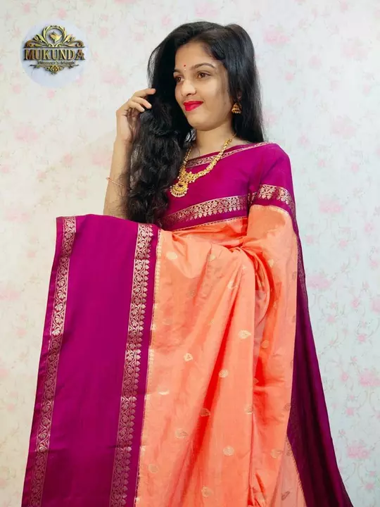 Wam silk banarsi saree uploaded by Banarasi saree and suit meterial on 1/19/2023