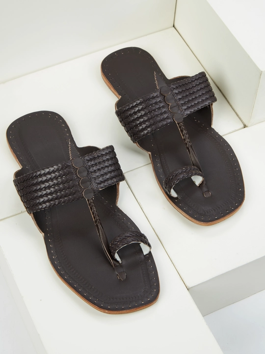 Six braided kolhapuri chappal for men uploaded by business on 1/19/2023