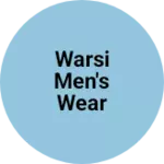 Business logo of Warsi men's wear