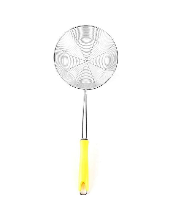 Colander Wire Skimmer with Spiral Mesh Professional Grade ABS Plastic Handle – 18 cm (Yellow) uploaded by CLASSY TOUCH INTERNATIONAL PVT LTD on 2/13/2021