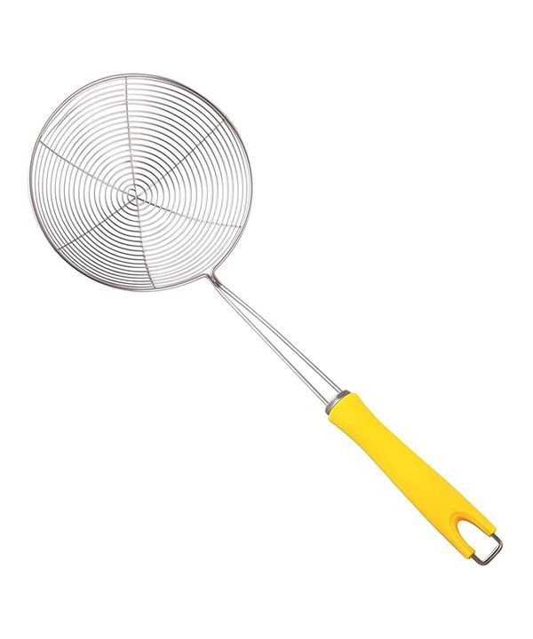 Colander Wire Skimmer with Spiral Mesh Professional Grade ABS Plastic Handle – 14 cm (Yellow) uploaded by CLASSY TOUCH INTERNATIONAL PVT LTD on 2/13/2021
