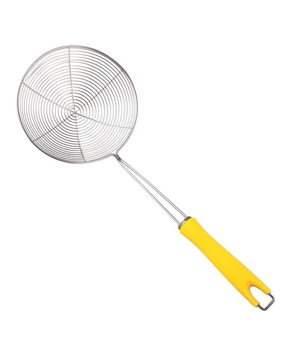Colander Wire Skimmer with Spiral Mesh Professional Grade ABS Plastic Handle – 16 cm (Yellow) uploaded by CLASSY TOUCH INTERNATIONAL PVT LTD on 2/13/2021
