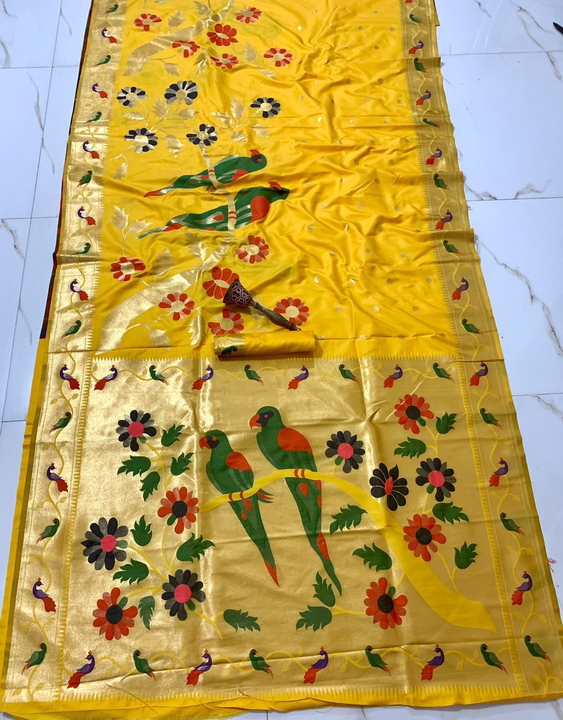 Exclusive paithani Silk saree  uploaded by VASUDHA ENTERPRISE  on 1/19/2023