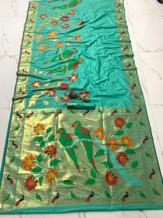 Exclusive paithani Silk saree  uploaded by VASUDHA ENTERPRISE  on 1/19/2023