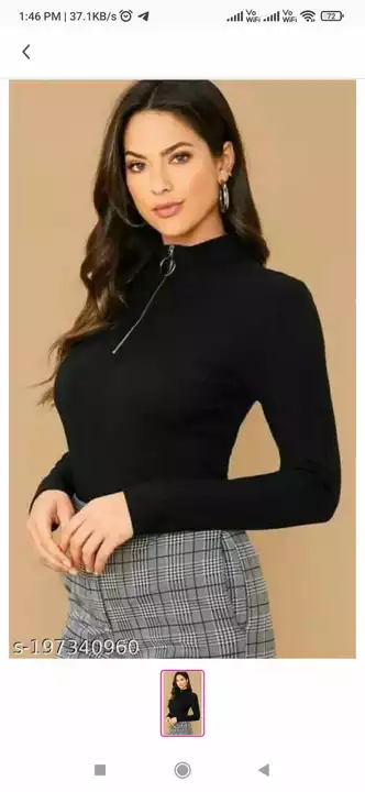Ring Zip Long Sleeves Tops  uploaded by business on 1/19/2023