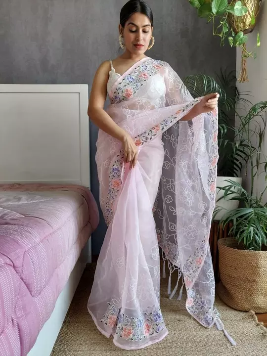 Organza Designer Sarees uploaded by Deval Creations on 1/19/2023