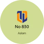 Business logo of No 830