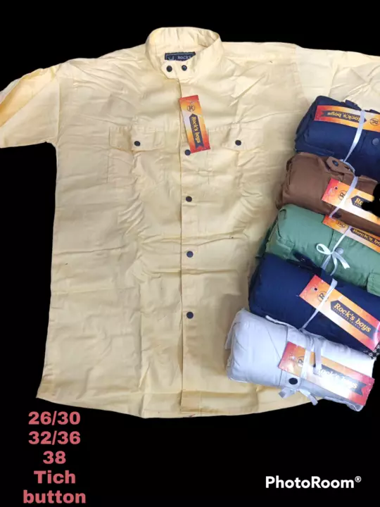 Kids design shirt  tich button  uploaded by Shri shyam ji traders on 1/19/2023
