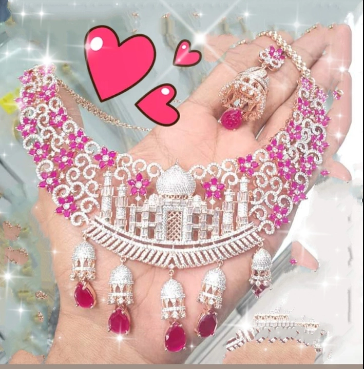Taj mahal jewellery set  uploaded by Cosmetics and jewellery on 1/20/2023