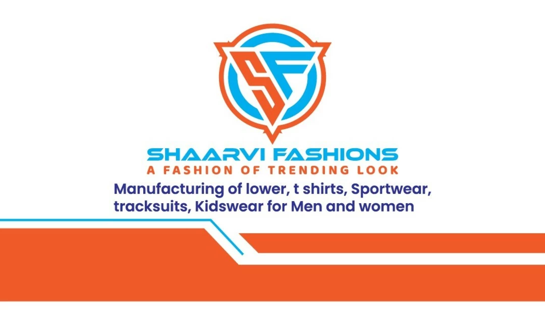 Visiting card store images of Shaarvi fashions