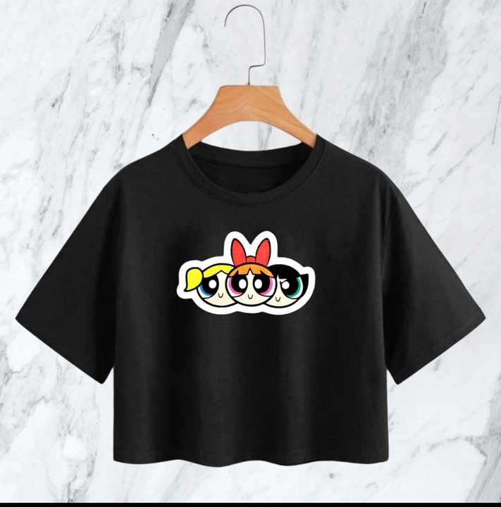 SWANKU Cute crop top printed for girls uploaded by business on 1/20/2023