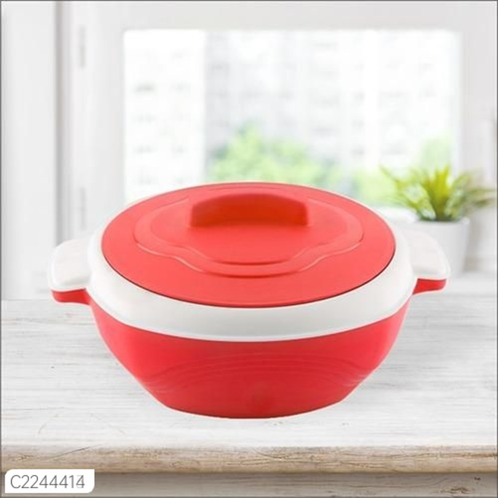Post image *Catalog Name:* Swadish Oreo Thermoware Casserole (2000 ml)

*Details:*
Product Name: Swadish Oreo Thermoware Casserole (2000 ml)
Package Contains: It has 1 Piece of Oreo Thermoware Casserole (2000 ml)
Combo/Set Of: Pack of 1
Material: Plastic
Color: Red
Length: 21
Breadth: 20
Height: 5
Capacity: 2000 ml
Brand: Swadish
Weight: 350
Designs: 4

💥 *FREE Shipping* 
💥 *FREE COD* 
💥 *FREE Return &amp; 100% Refund* 
🚚 *Delivery*: Within 7 days