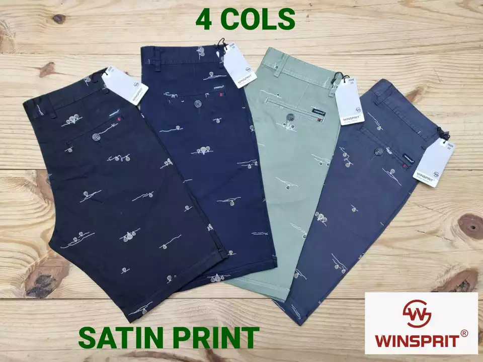 WINSPRIT 
MENS CASUAL SHORTS SATIN PRINT       uploaded by Bluewear apparel on 1/20/2023