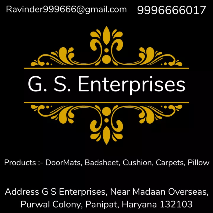Visiting card store images of G. S. Enterprises