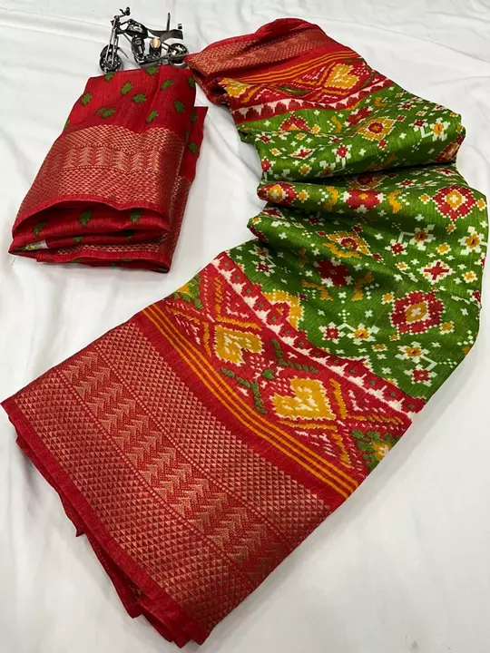 Exclusive patola style saree uploaded by VASUDHA ENTERPRISE  on 1/20/2023