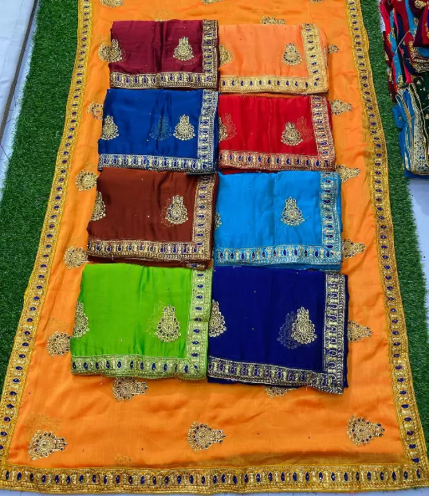 Product image of Embroidery work saree, price: Rs. 590, ID: embroidery-work-saree-3df664fb
