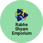Business logo of Rabhe shyam emporium