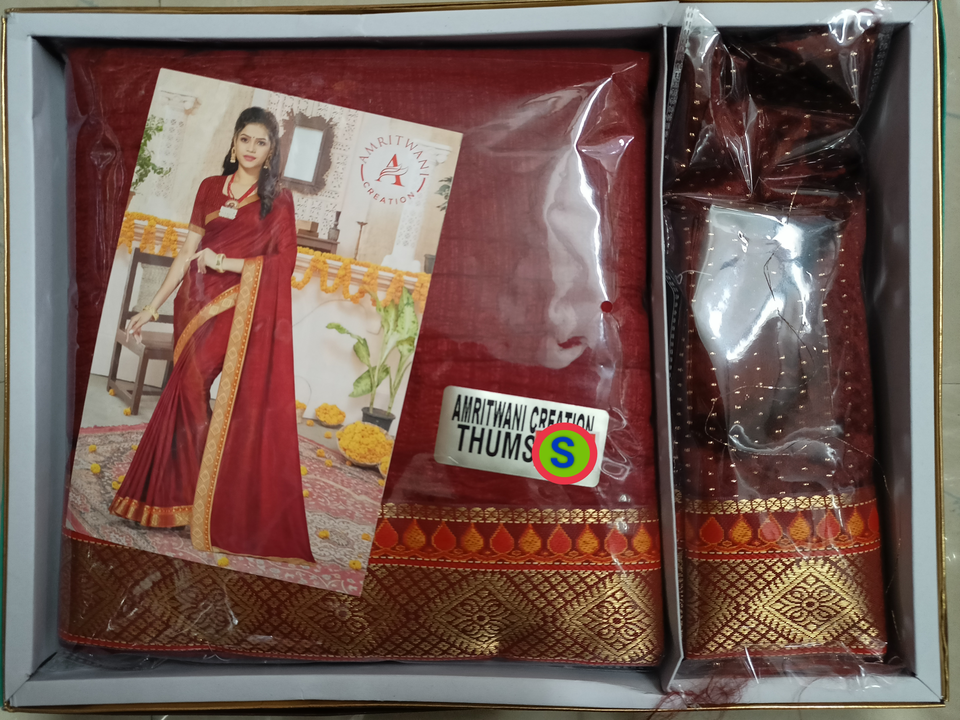 Post image 12 Piece saree catlogue, with box packing
For enquiry pls DM!
