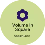 Business logo of Volume in square