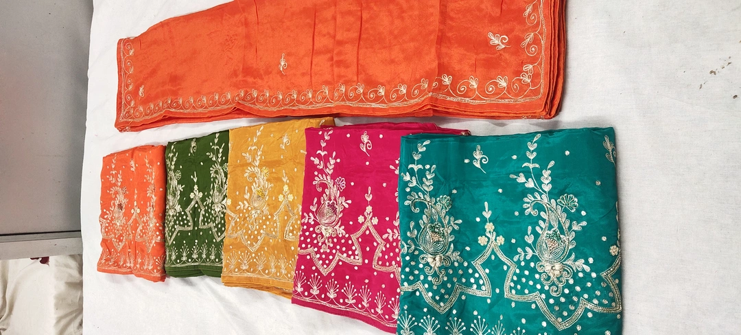 Unstitched suit dupatta  uploaded by AL KHAIR EMBROIDERS on 5/30/2024