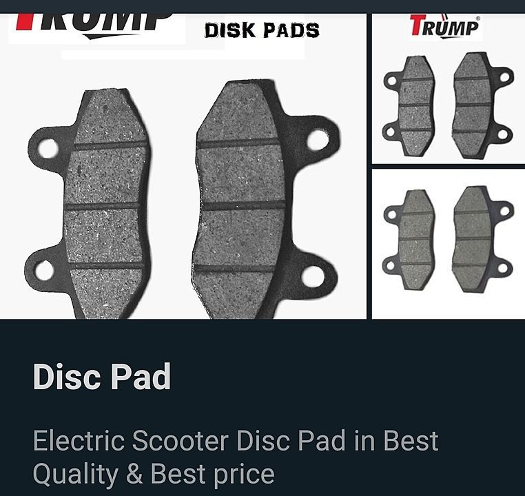 Disc Pad Electric Scooter uploaded by Rajiv Auto Centre on 7/6/2020