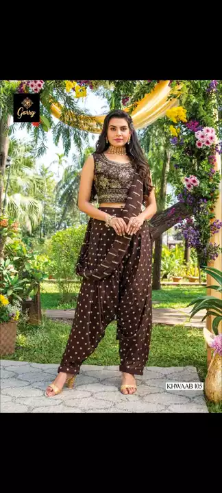 Crop Top ( Choli ) and Lenga With Dupatta Regular Size 825/-  uploaded by Radha Creation , Maira sales for Readymade items on 5/23/2024