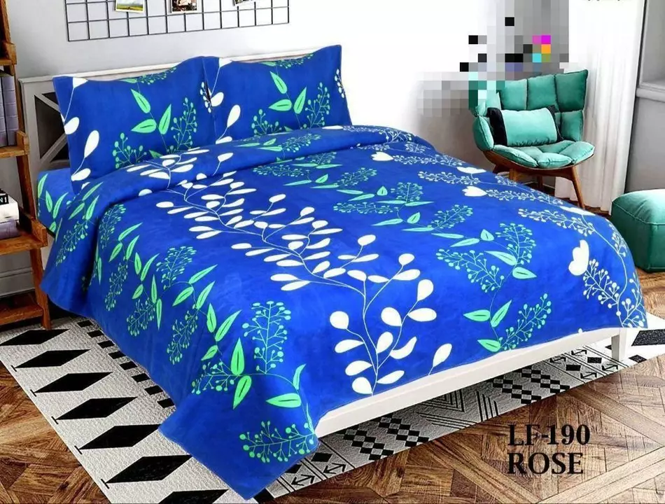 Pollycotton fabrics bedsheet size =90×90 pillow cover size 17×27 uploaded by Unique Enterprises  on 1/20/2023