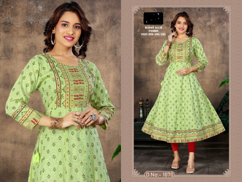 Exclusive designer kurti Size 4XL AND 5XL uploaded by Colours seven on 1/20/2023